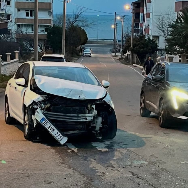 Ordu'da iki otomobil çarpıştı; 2 yaralı