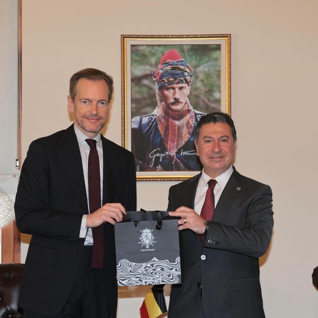 Başkan Aras Belçika Krallığı Ankara Büyükelçisini ağırladı