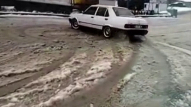 Karda drift keyfi pahalıya patladı