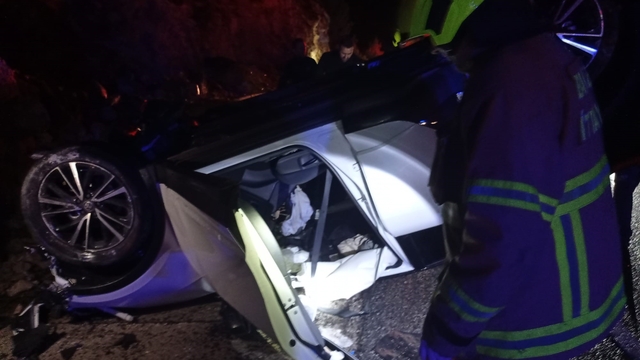 Havran'da trafik kazası: 2 yaralı