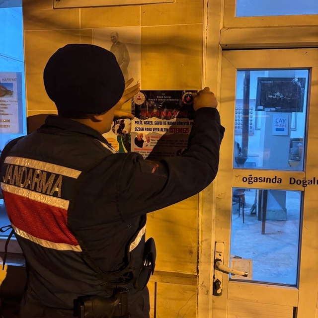 Jandarmadan dolandırıcılık olaylarına karşı bilgilendirme