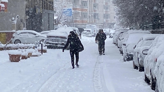 Batman'da 3'ü hariç tüm köy yolları kardan kapandı, uçuşlar iptal