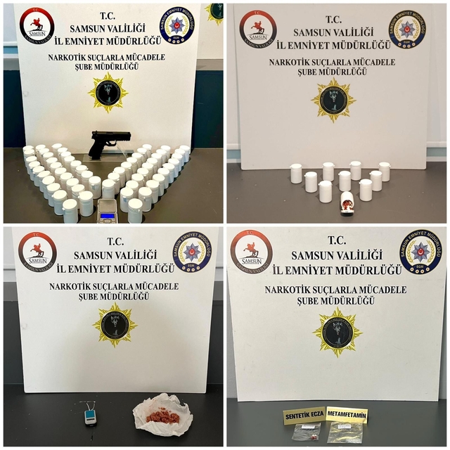 Samsun'da uyuşturucu operasyonlarında 14 zanlı yakalandı