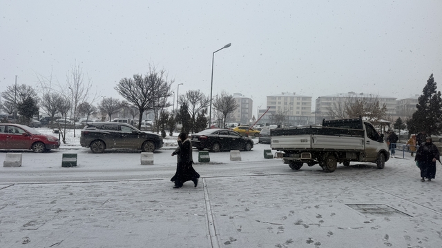 Iğdır'da kar yağışı yeniden başladı