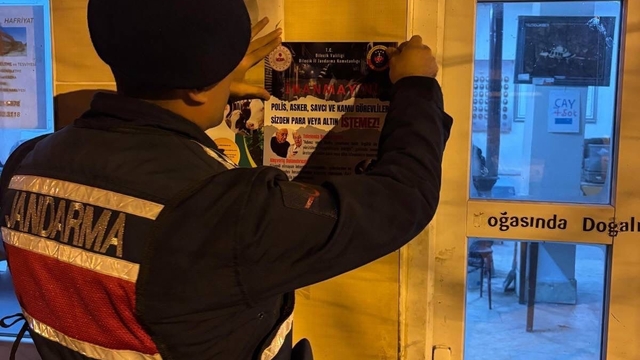 Jandarmadan dolandırıcılık olaylarına karşı bilgilendirme