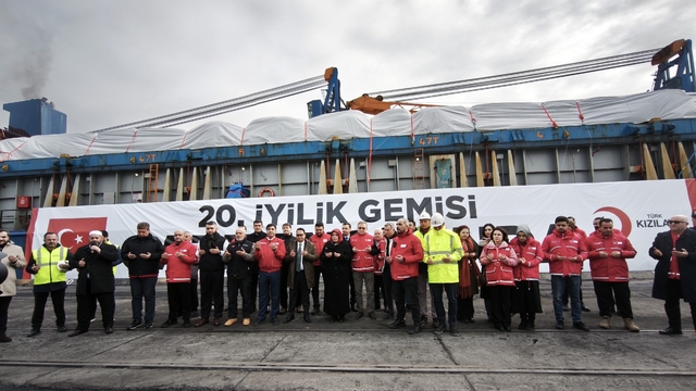 Mersin'den Gazze'ye 20'nci 'İyilik Gemisi' yola çıktı