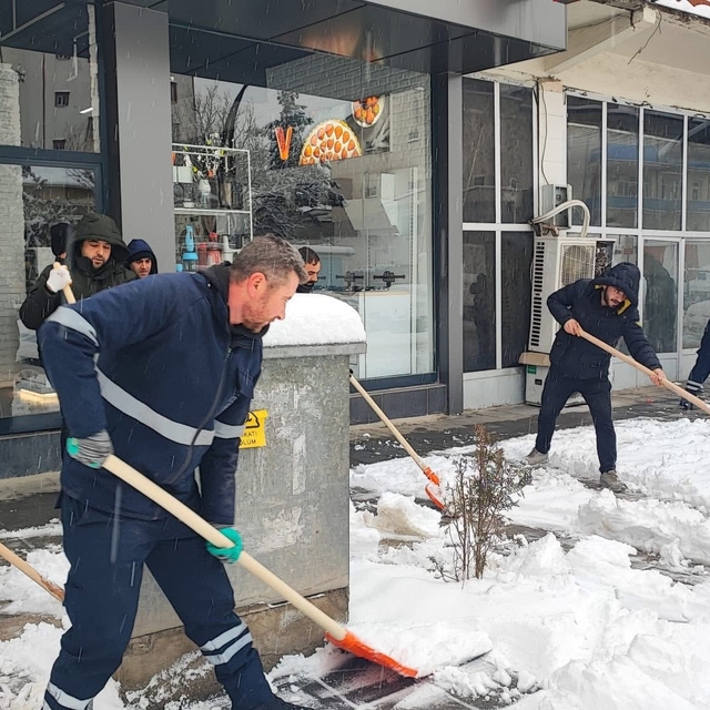 Çermik Belediyesi kar temizliğine başladı