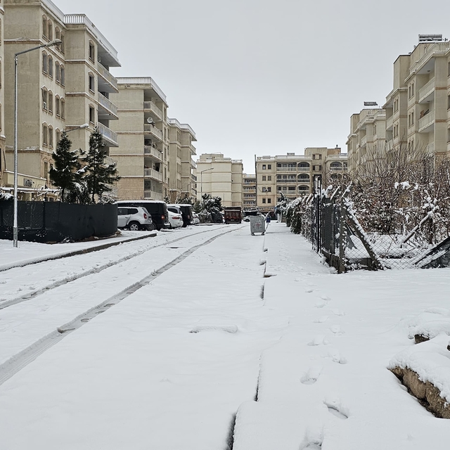 Nusaybin'de kar yağışı etkili oluyor