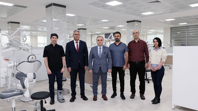 Rektör Altun, Yeni Diş Hastanesi Binası'nı inceledi