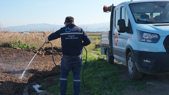 Balıkesir Büyükşehir'in haşerelere karşı mücadelesi sürüyor