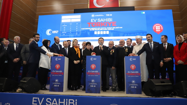 Kastamonu'da 2 bin 380 sosyal konut için kuralar çekildi