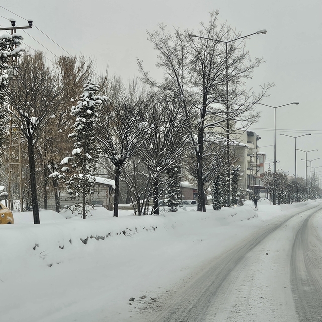 Ağrı ve Kars'ta kar ve tipi etkili oluyor