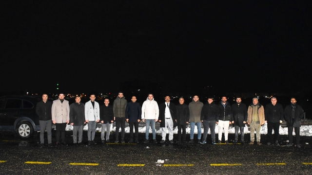 Kaymakam Çakır, karla mücadele çalışmalarını yerinde inceledi