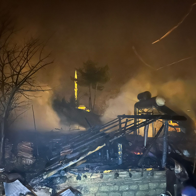 Tokat'ta ev yangını