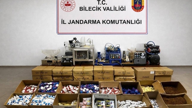Bilecik'te 126 bin 840 adet makaron ele geçirildi