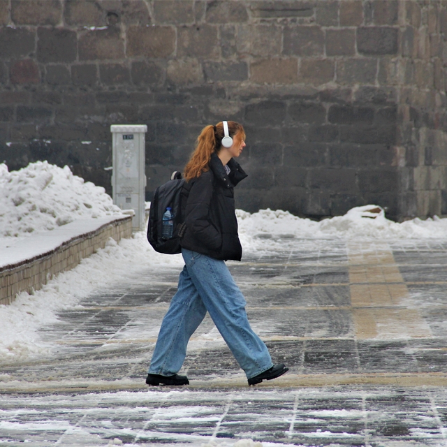 Kayseri'de kar yağışı hayatı olumsuz etkiliyor
