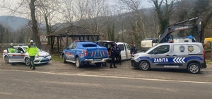 Hafif ticari araçta 450 kilo bozuk et ele geçirildi