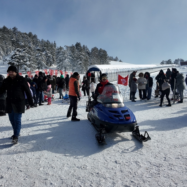 Murat Dağı Termal Kayak Merkezi, sömestirde tatilcilerin gözdesi oldu