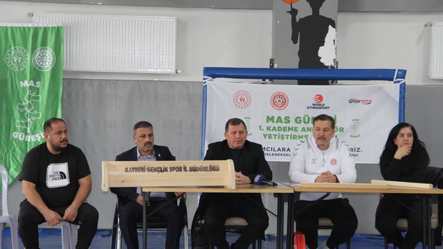 Kayseri'de düzenlenen Mas Güreşi 1. Kademe Yardımcı Antrenör Yetiştirme Kursu tamamlandı