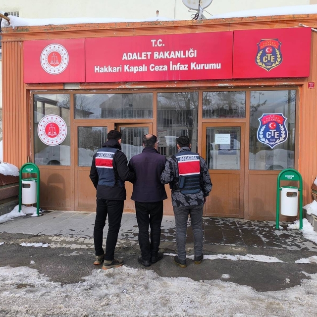 Hakkari'de 9 yıl 9 ay hapis cezası bulunan şahıs yakalandı