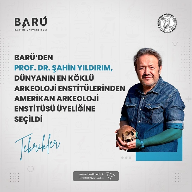 BARÜ'den Prof. Dr. Yıldırım, Amerikan Arkeoloji Enstitüsü üyeliğine seçildi