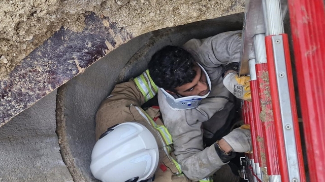 Antakya'da kuyuya düşen vatandaş yaralandı