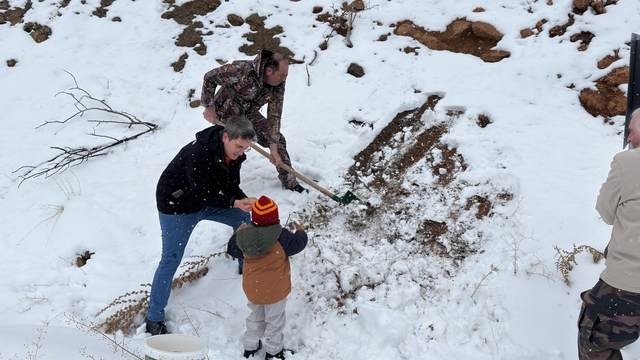 Kemaliye'de yaban hayvanları için yemleme faaliyeti gerçekleştirildi