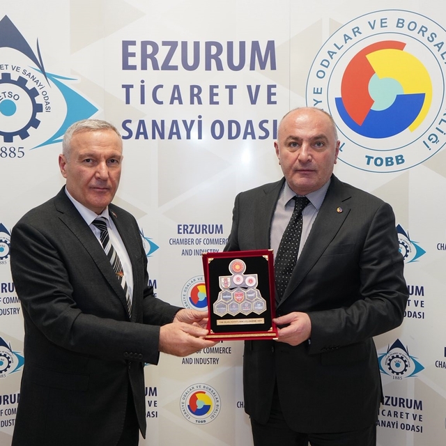 TSKGV temsilcisi Avcı, ETSO Başkanı Özakalın'ı ziyaret etti