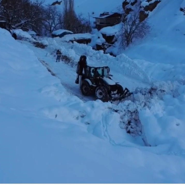 Şırnak'ta karla mücadele çalışmaları aralıksız sürüyor