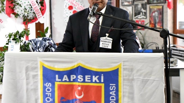 Lapseki Şoförler Odası Başkanı Hasan Gök güven tazeledi