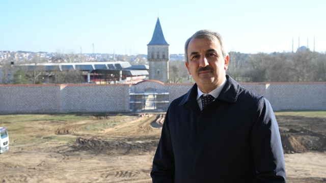 Edirne Valisi Sezer, Edirne Sarayı'nın ihya çalışmalarını inceledi