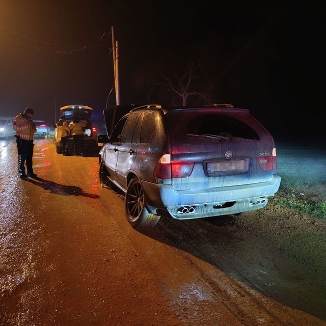 'Dur' ihtarına uymayan alkollü sürücü kaza yapınca yakalandı