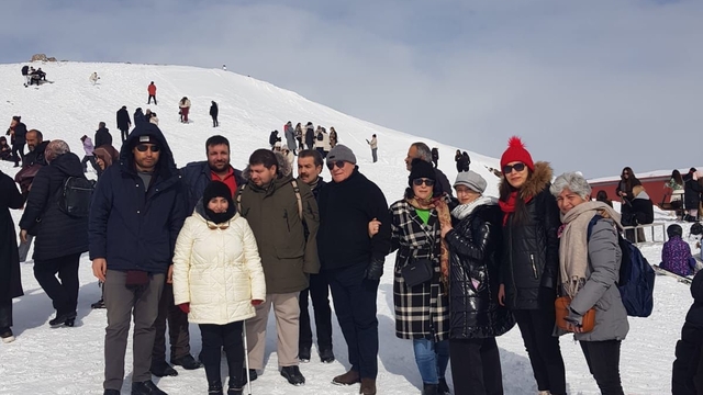 Görme engelliler Erciyes'te kaynaştı