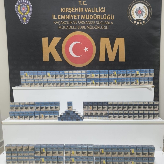 Kırşehir'de kaçak sigara operasyonu: 380 paket ele geçirildi