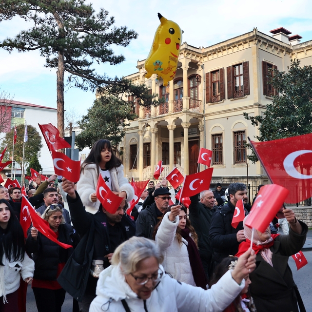 Samsun'da "Bayrağa Saygı" yürüyüşü yapıldı