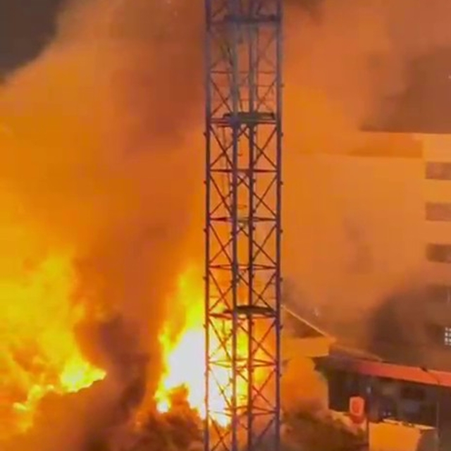 Hatay'da iş yeri yangını