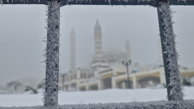 Diyarbakır'da yoğun sis ve kırağı; uçak seferleri iptal edildi
