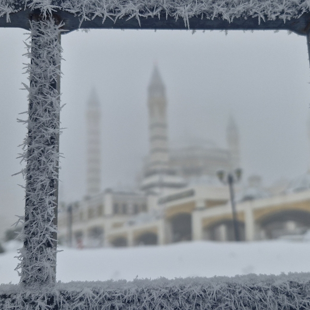 Diyarbakır'da yoğun sis ve kırağı; uçak seferleri iptal edildi