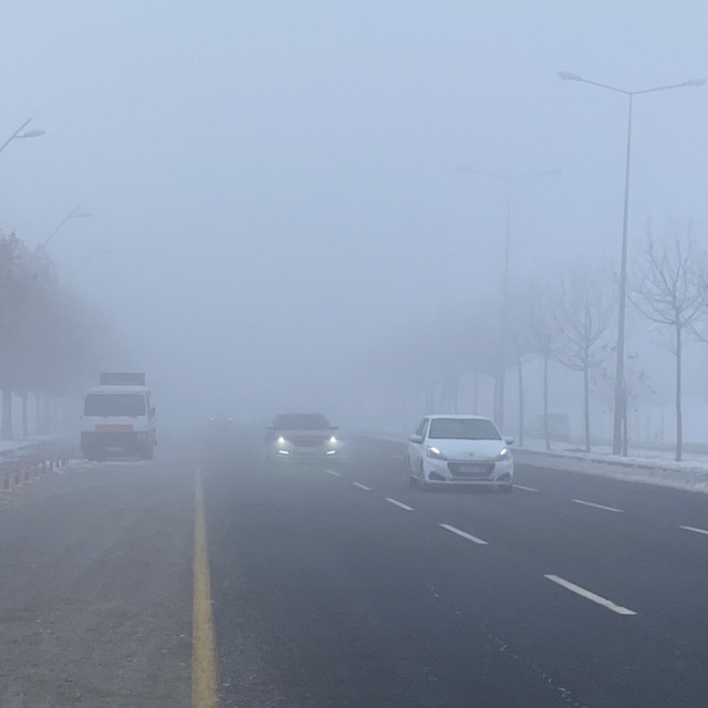 Diyarbakır'da sis etkili oldu