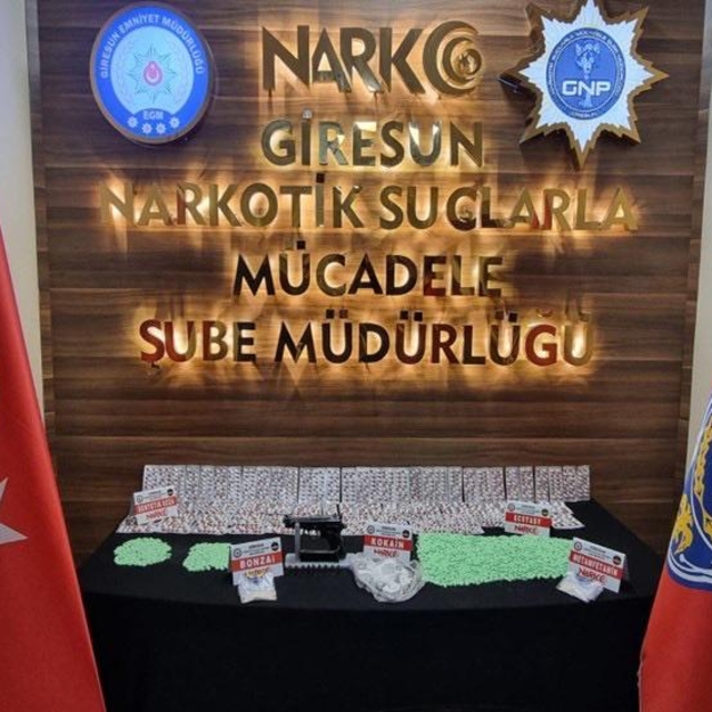 Giresun'da uyuşturucu operasyonunda yakalanan 3 şüpheli tutuklandı