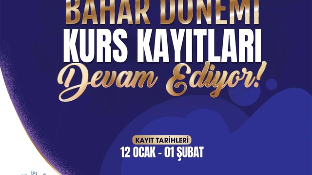 KAYMEK Sanat ve Mesleki Eğitim Bahar Dönemi Kurs kayıtları sürüyor