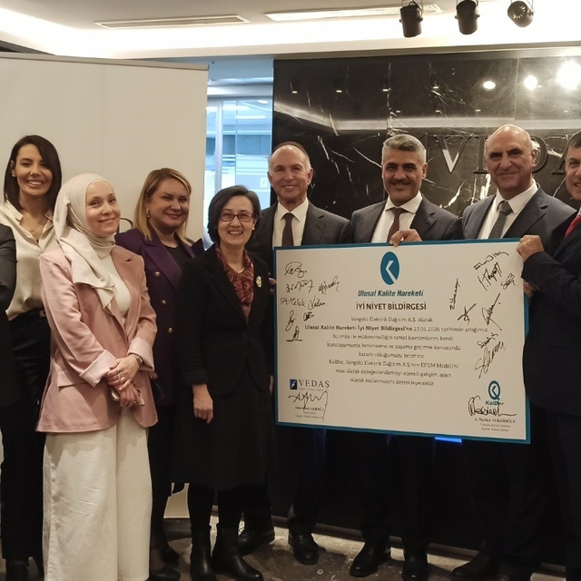 VEDAŞ ile Türkiye Kalite Derneği arasında 'İyi Niyet Bildirgesi' imzalandı
