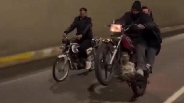 Şanlıurfa'da trafiği tehlikeye atan motosikletliye ceza