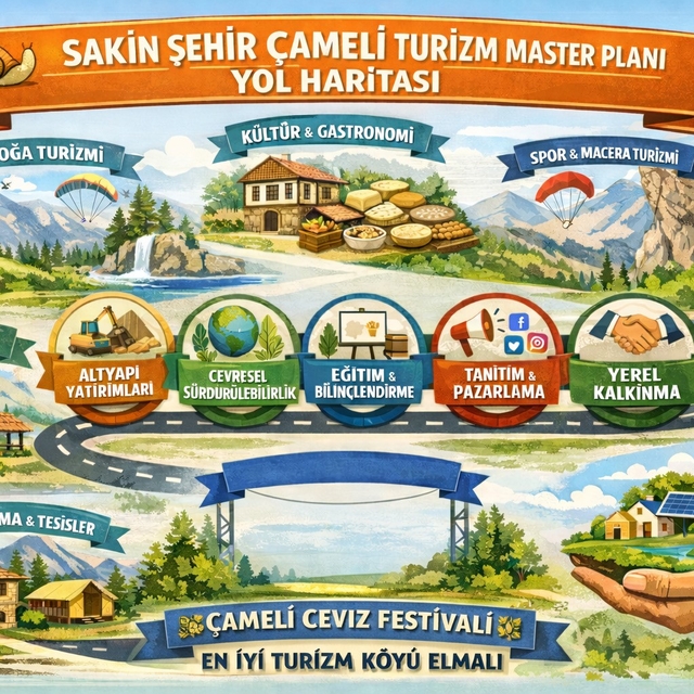 Sakin Şehir Çameli Turizm Master Planı kapsamında yol haritası  yayınlandı