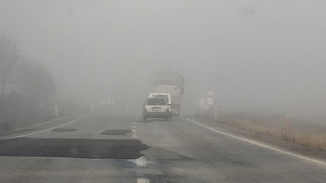 Beypazarı'nda sürücülere sis uyarısı