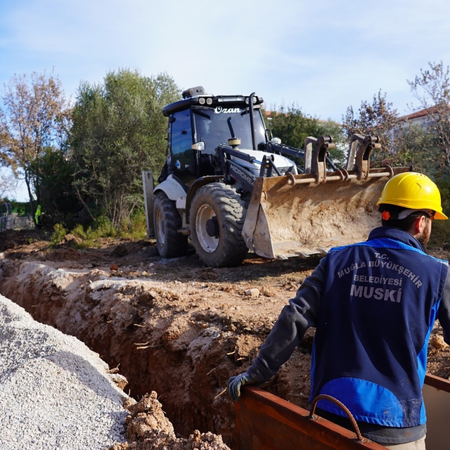 Datça İskele Mahallesi Çomarlık'ta kanalizasyon sorunu sona eriyor
