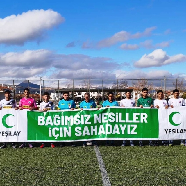 Konya'da amatör spor kulüplerinden Yeşilay'a destek