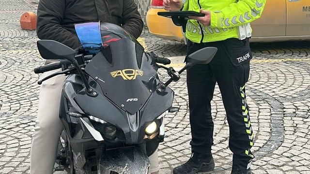 Edirne'de motosikletler denetlendi