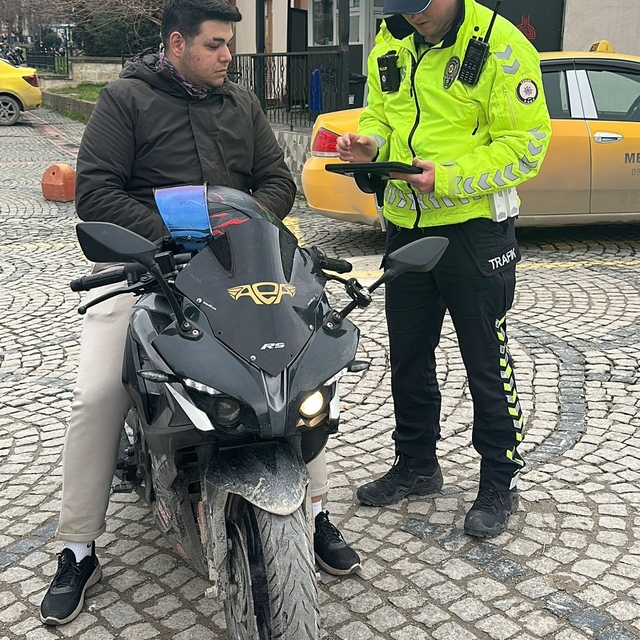 Edirne'de motosikletler denetlendi