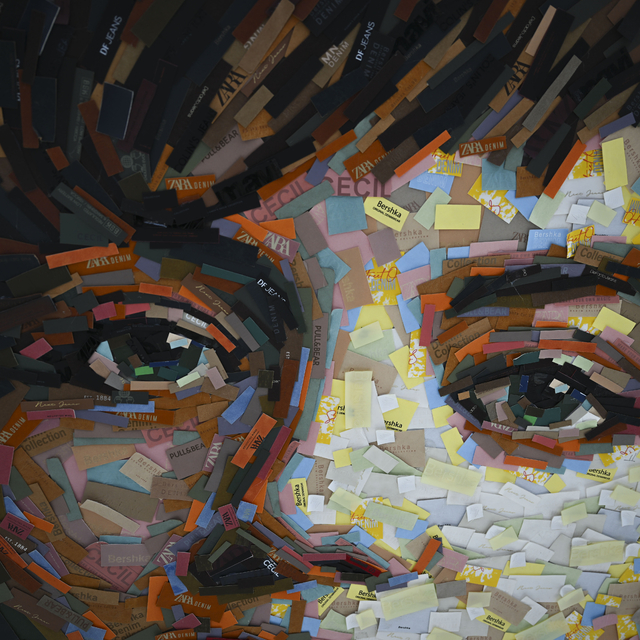 Sanatçı Deniz Sağdıç, havalimanında unutulan valizlerden büyük bir portre y...